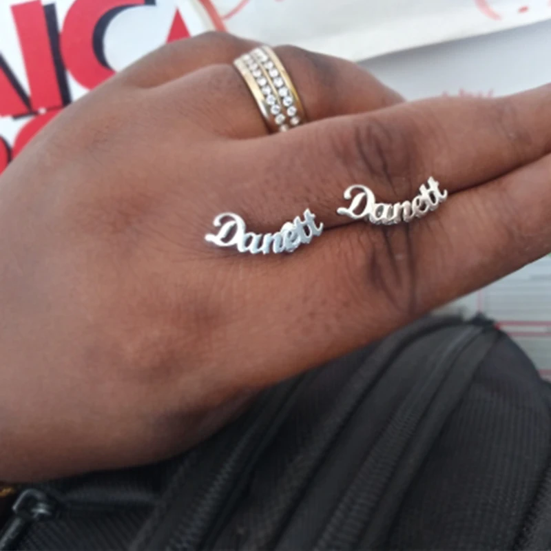Personalized Name Earrings For Women