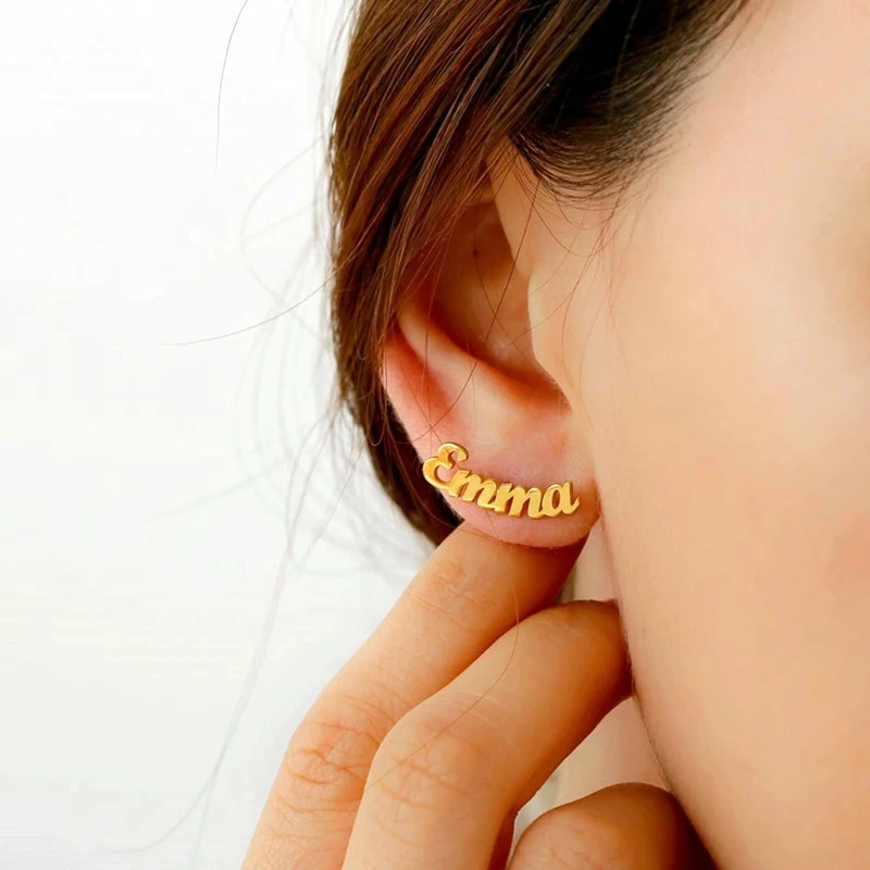 Personalized Name Earrings For Women