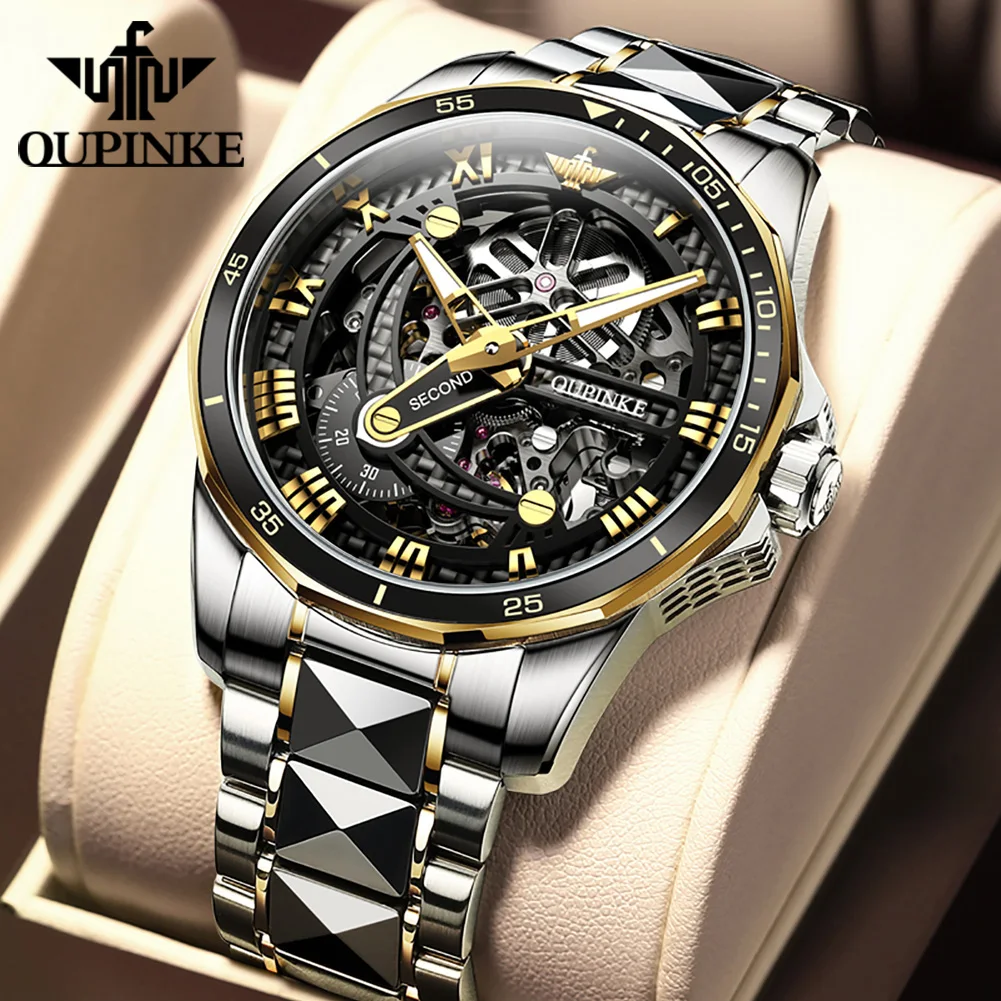 Men's Automatic Oupinke Skeleton Watch