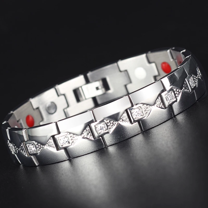 Rose Gold Color Stainless Steel Magnetic Bracelet