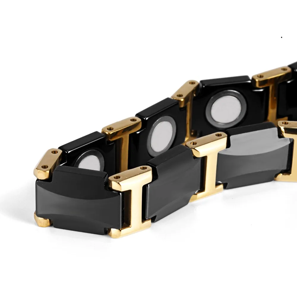 Ceramic and Tungsten Steel Magnetic Bracelets