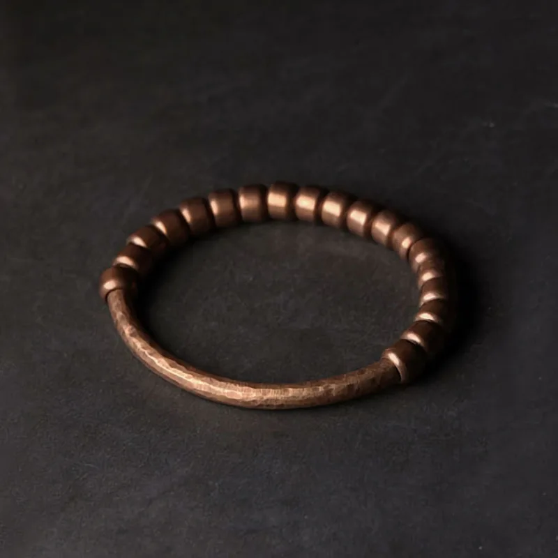 Vintage Handmade Hammered Copper Bracelet