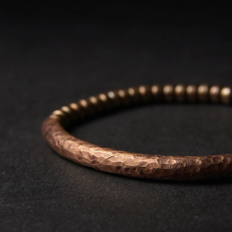 Vintage Handmade Hammered Copper Bracelet