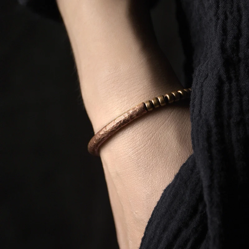 Vintage Handmade Hammered Copper Bracelet