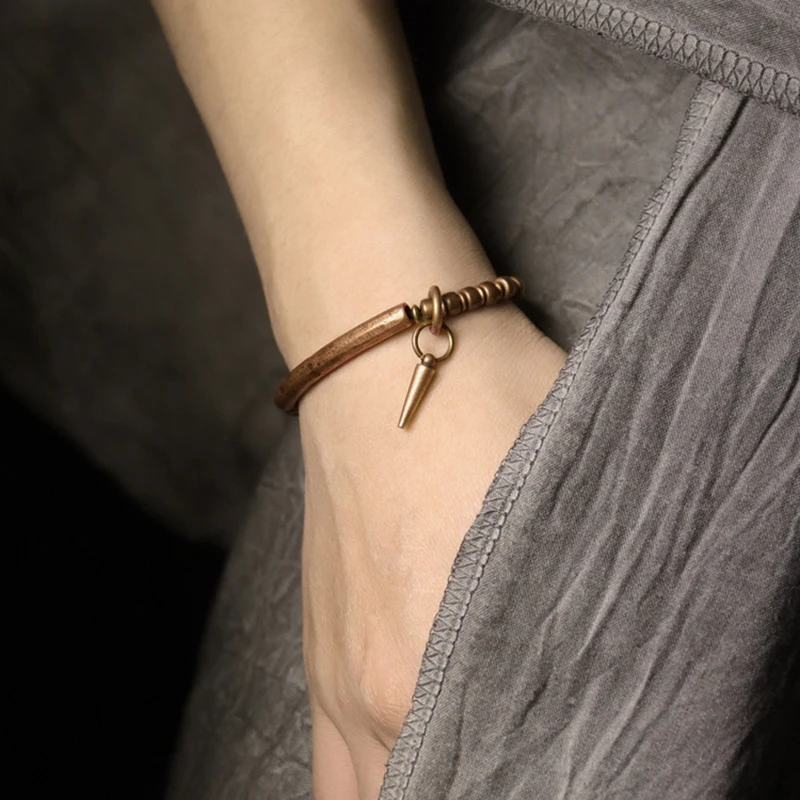Viking Hammered Pure Copper Bracelet