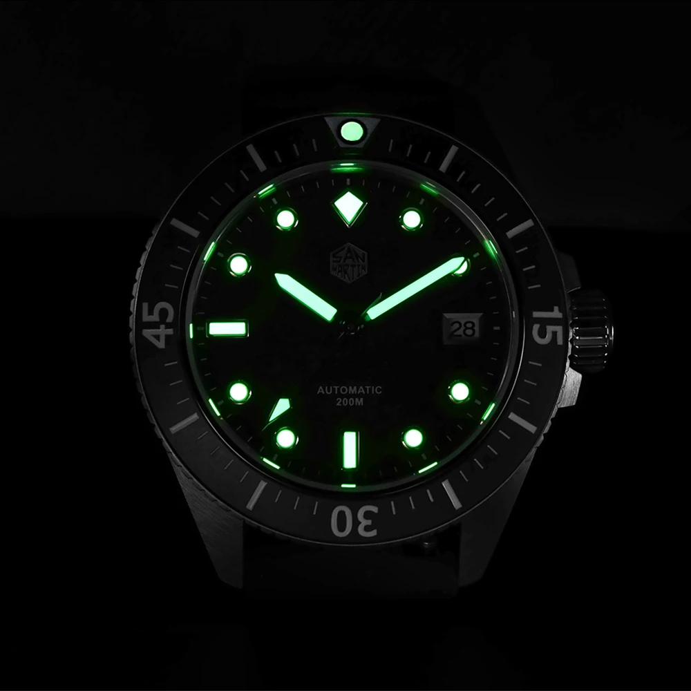 San Martin 200m Watch Diving Rubber Strap