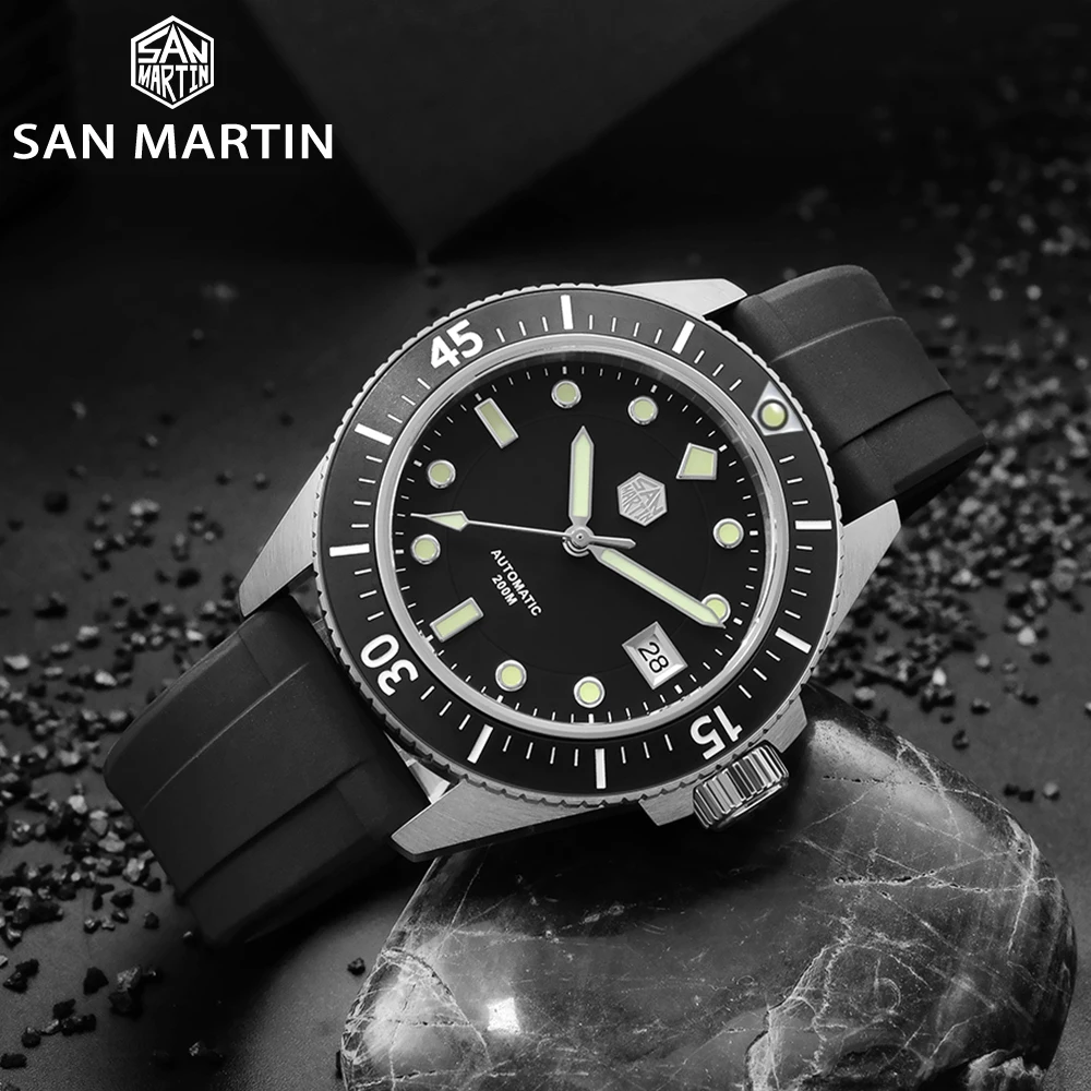 San Martin 200m Watch Diving Rubber Strap