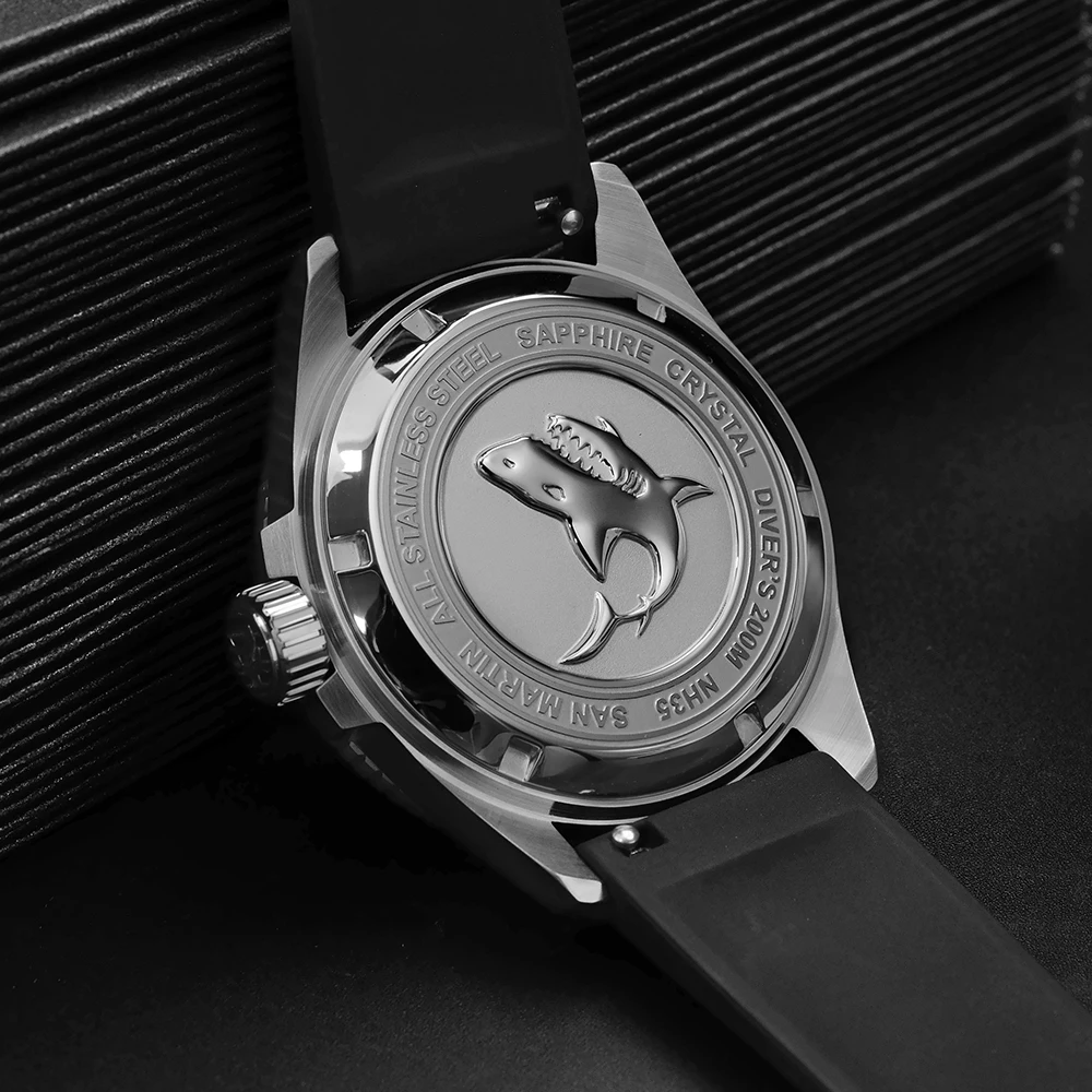 San Martin 200m Watch Diving Rubber Strap