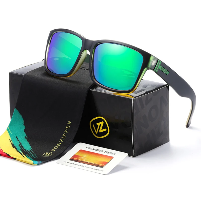 Square Designer Polarized Sunglasses for Men Women