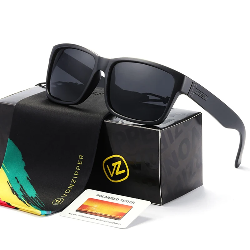 Square Designer Polarized Sunglasses for Men Women