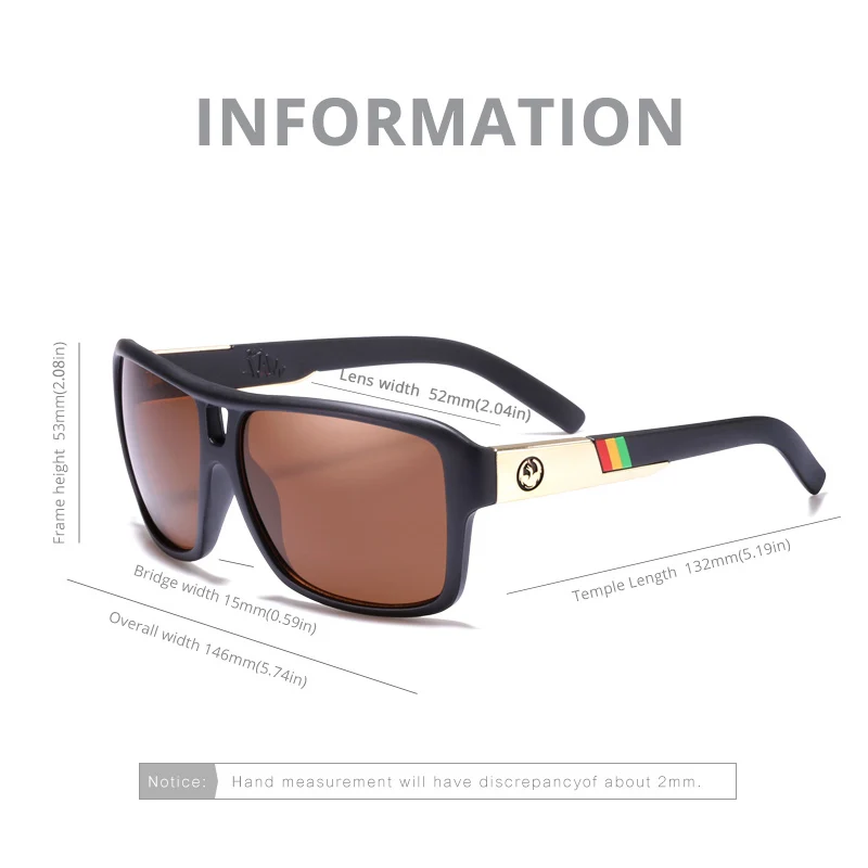 Dragon Sunglasses Square Classic Design