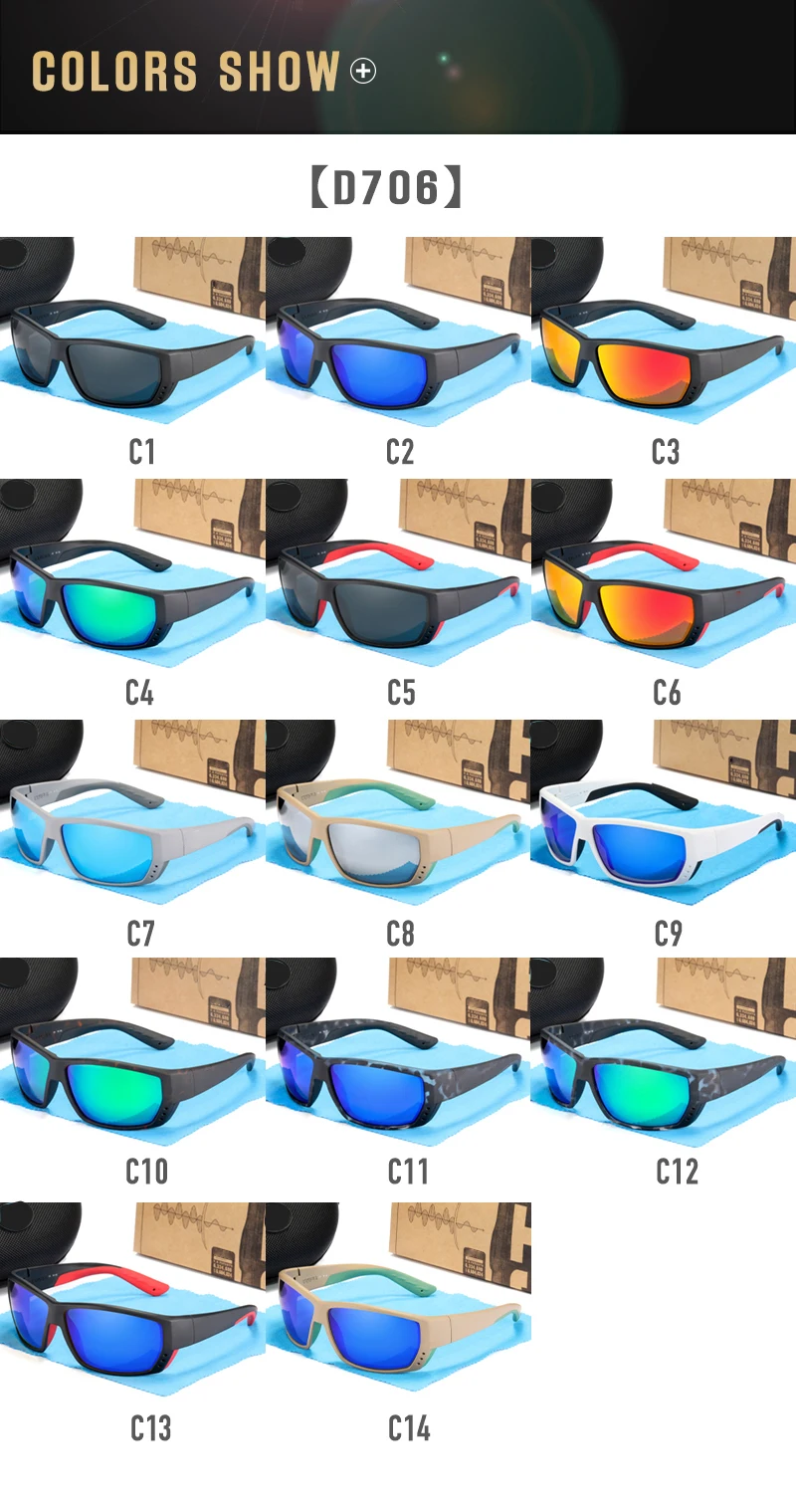 TUNA ALLEY Polarized Sunglasses For Men TR90 Frame Shades