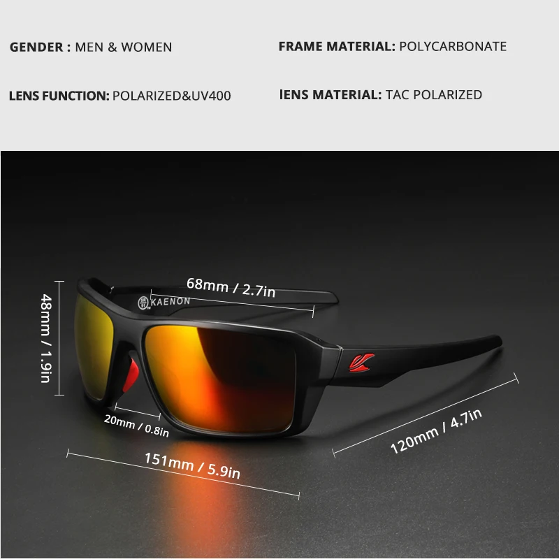 Outdoor Sport Polarized Sunglasses Men Women