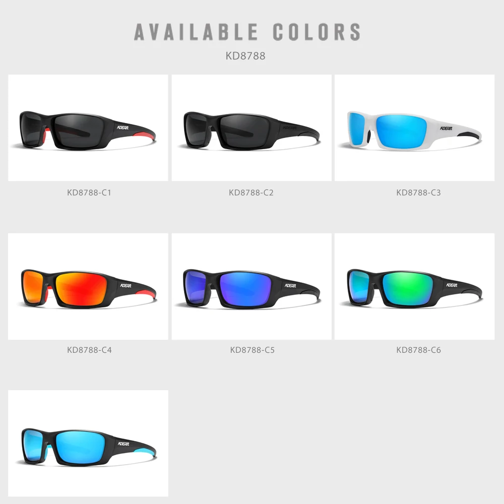 Polarized Sport Sunglasses TR90 Sports Fishing Driving Shades