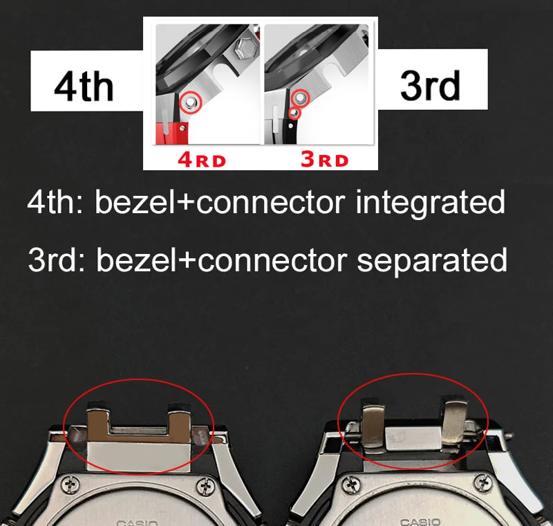 Mod Kit GEN4 GA2100 Metal Bezel for Casio G-Shock