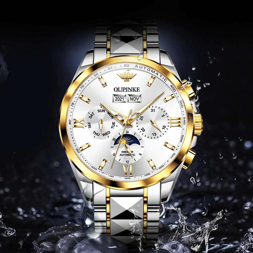 OUPINKE Watch Mechanical Self Winding Wristwatches