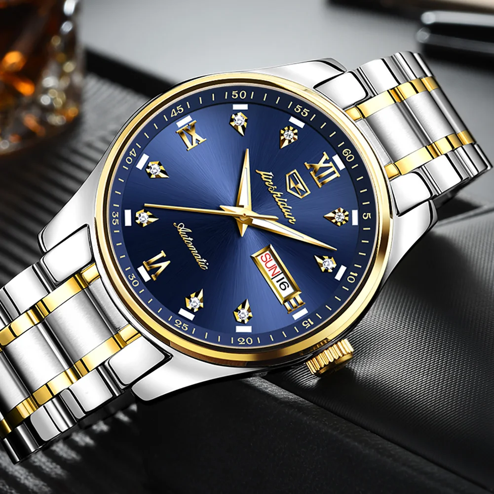 JSDUN Watch Classic Golden Dial Luxury Wristwatch