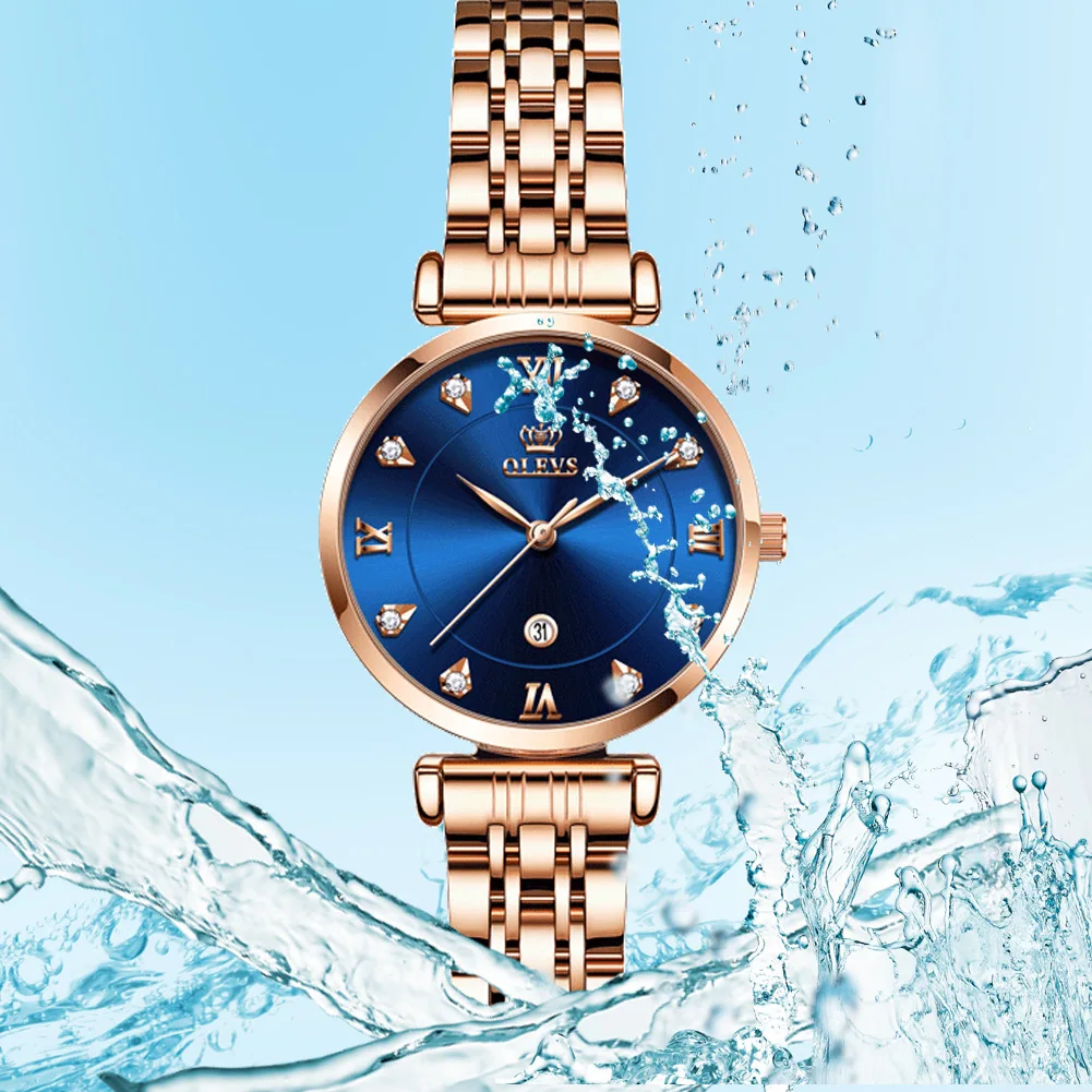 OLEVS Watch Original 5866 Luxury Womens Wristwatch