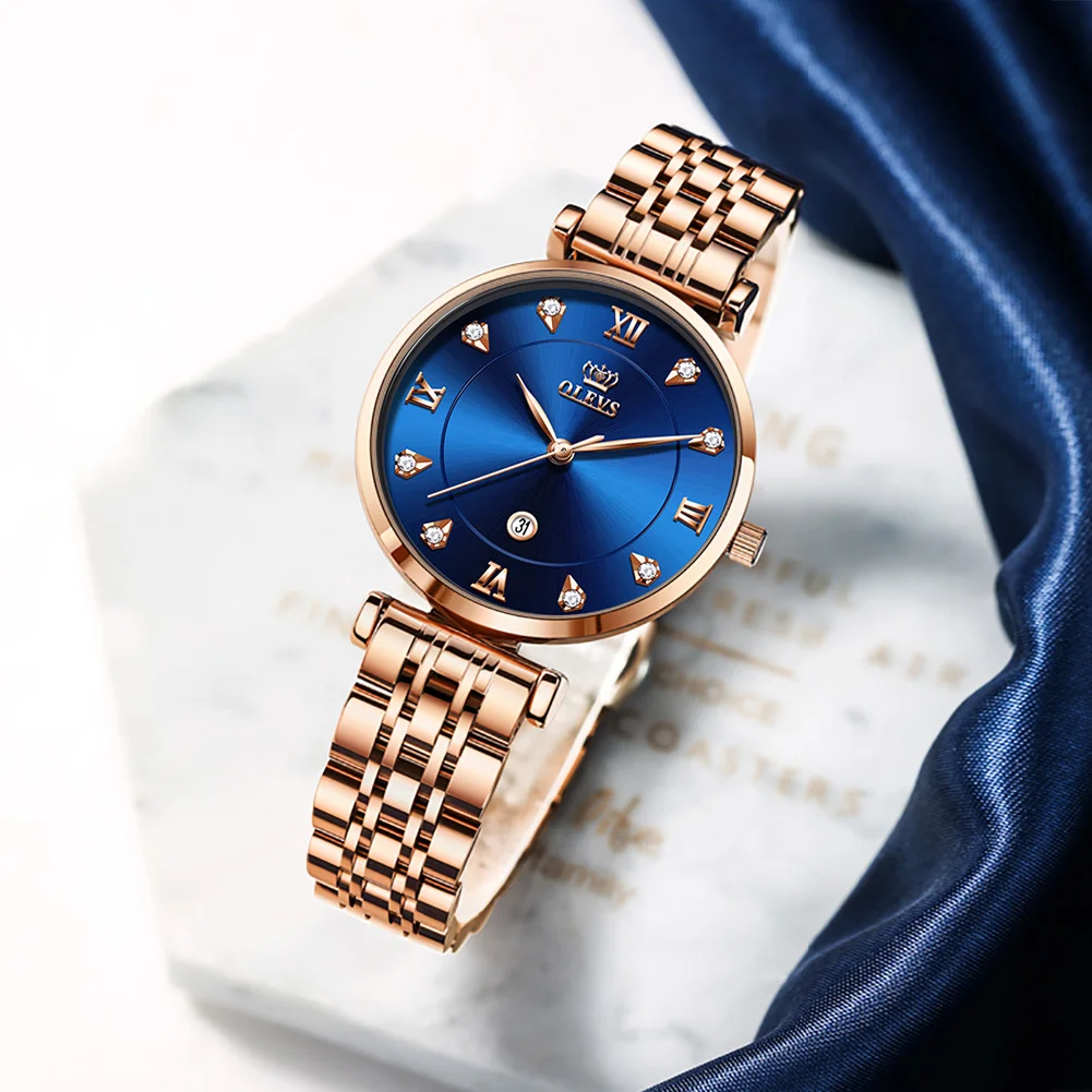 OLEVS Watch Original 5866 Luxury Womens Wristwatch