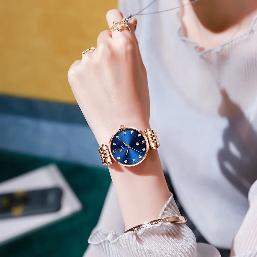 OLEVS Watch Original 5866 Luxury Womens Wristwatch