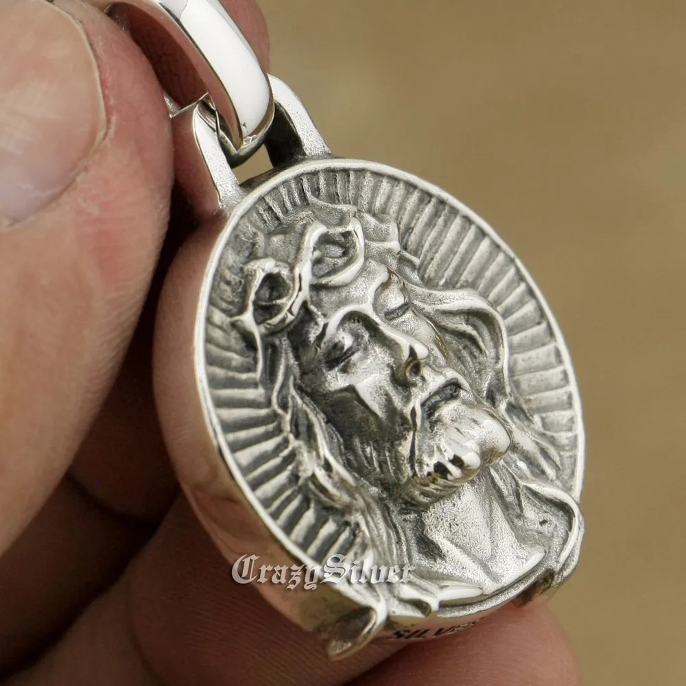 925 Sterling Silver Jesus Christ Pendant