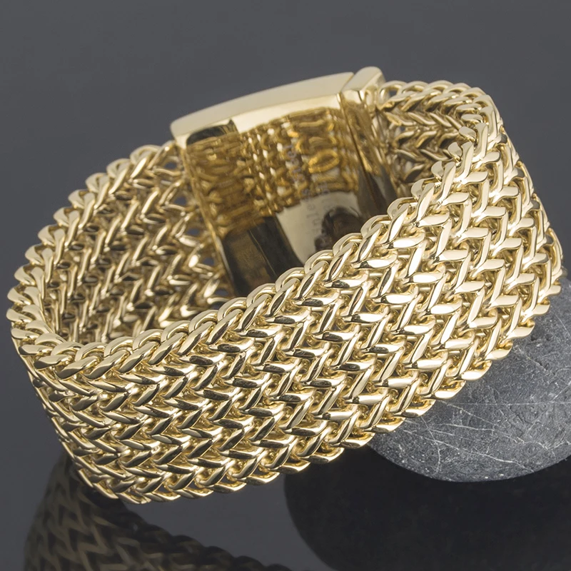 30MM Wide 21/22/23CM Stainless Steel Men's Bracelet