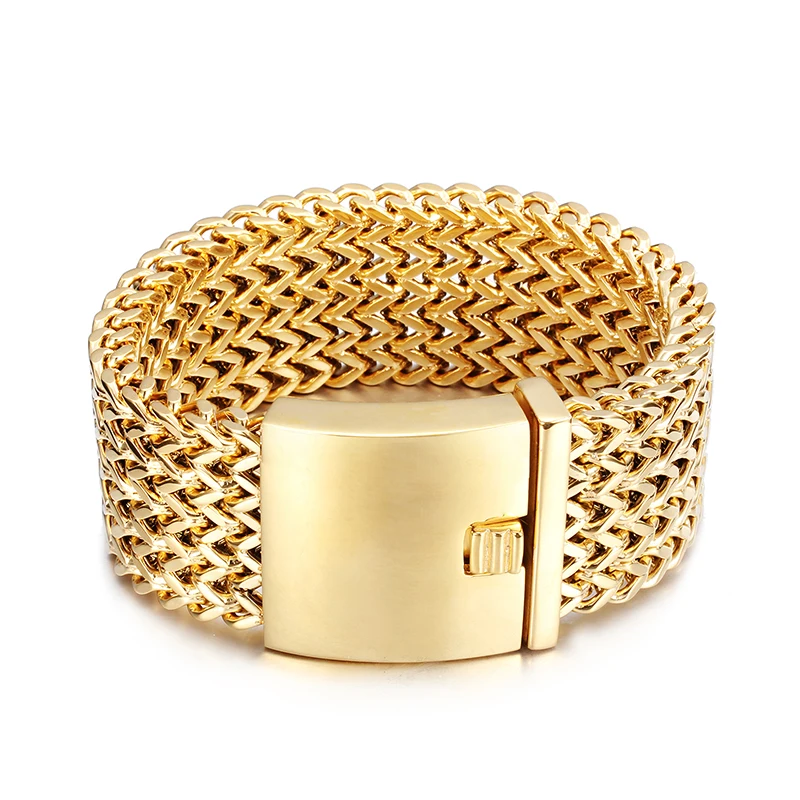 30MM Wide 21/22/23CM Stainless Steel Men's Bracelet