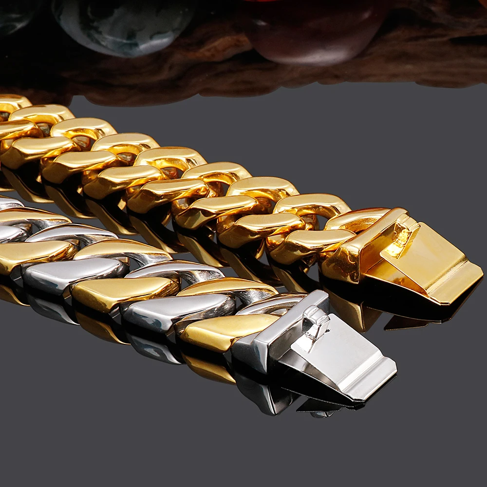 Men's Heavy Chunky Link Chain Bracelet