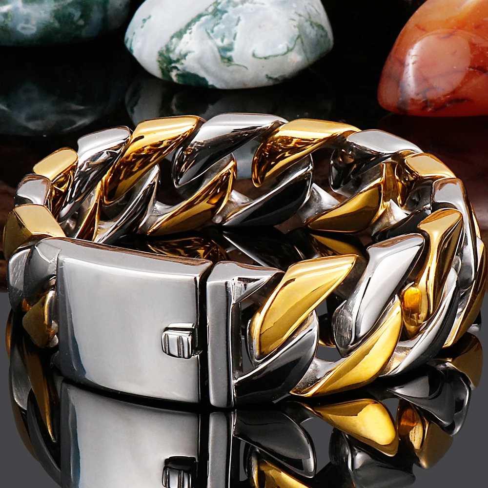 Men's Heavy Chunky Link Chain Bracelet