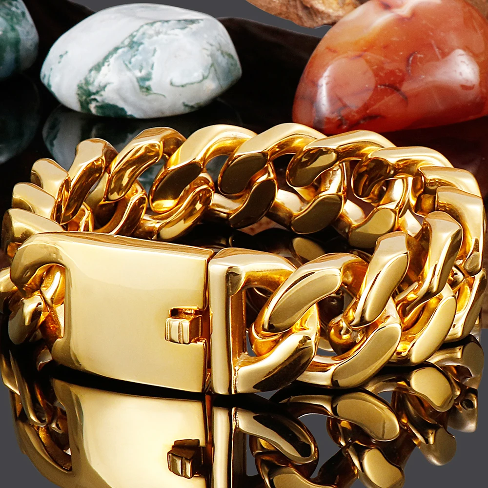 Men's Heavy Chunky Link Chain Bracelet