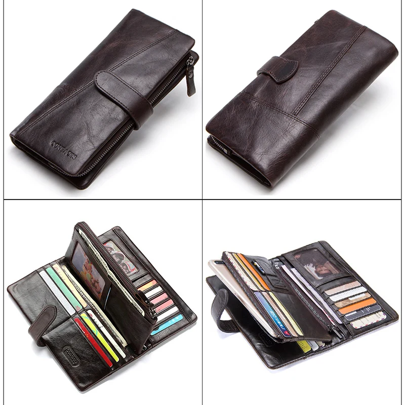 Genuine Leather Men's Wallets With Card Holder