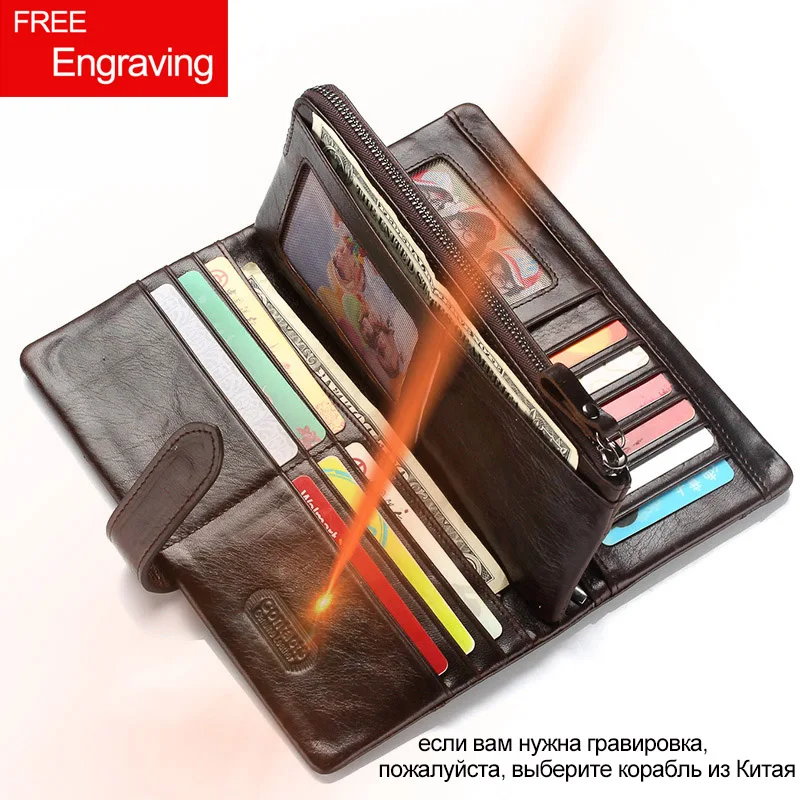 Genuine Leather Men's Wallets With Card Holder