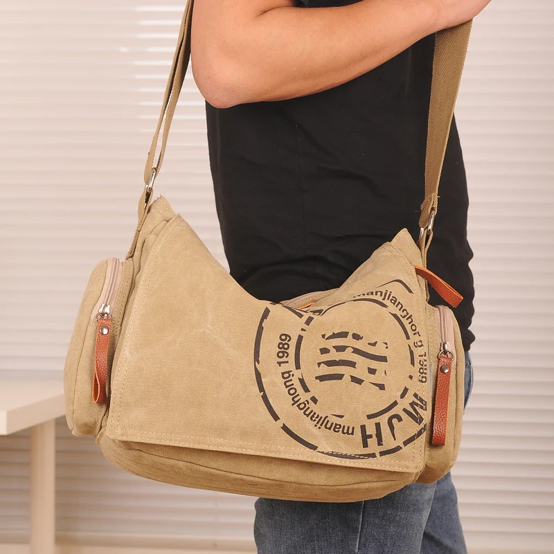 Quality-Tested Men's Canvas Messenger Bag