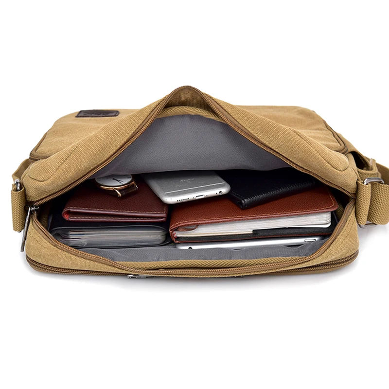 High-Quality Travel Canvas Crossbody Bag
