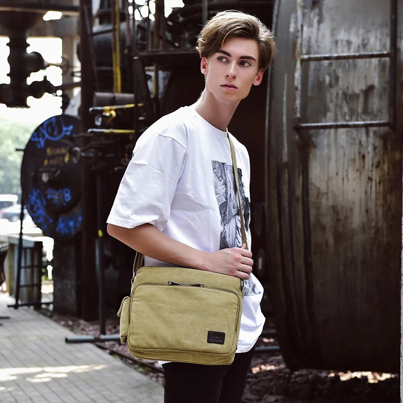 High-Quality Travel Canvas Crossbody Bag