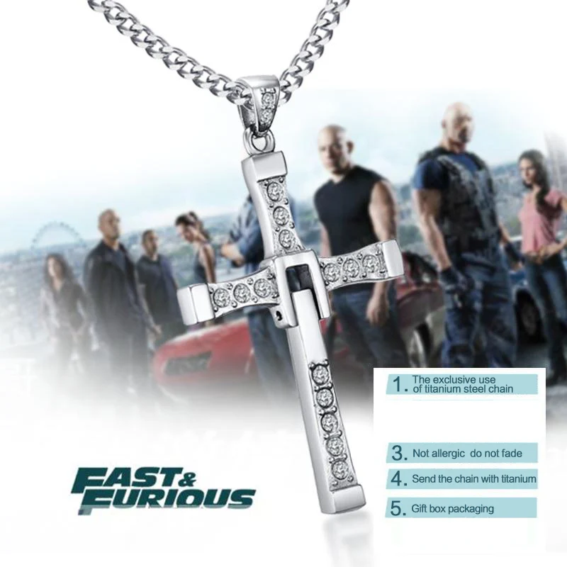 Fast and Furious 9 Toretto Cross Necklace