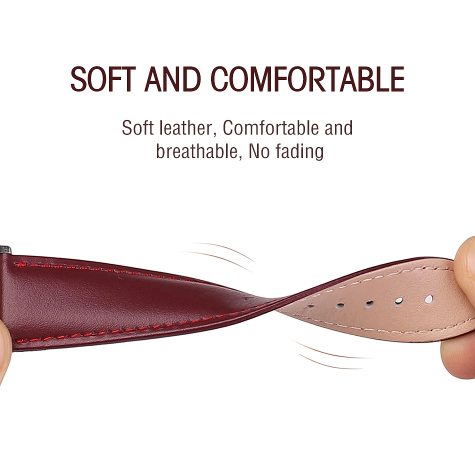 Premium Leather Band for Apple Watch 6/SE/5/4/3/2/1