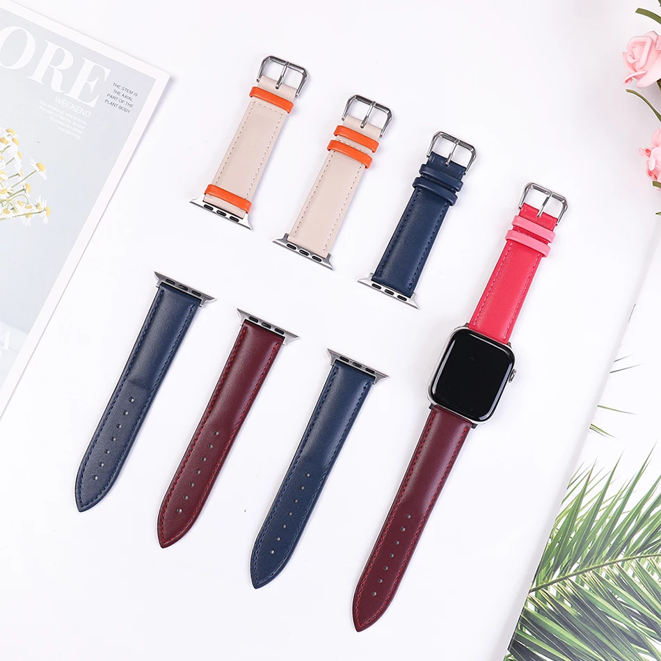 Premium Leather Band for Apple Watch 6/SE/5/4/3/2/1