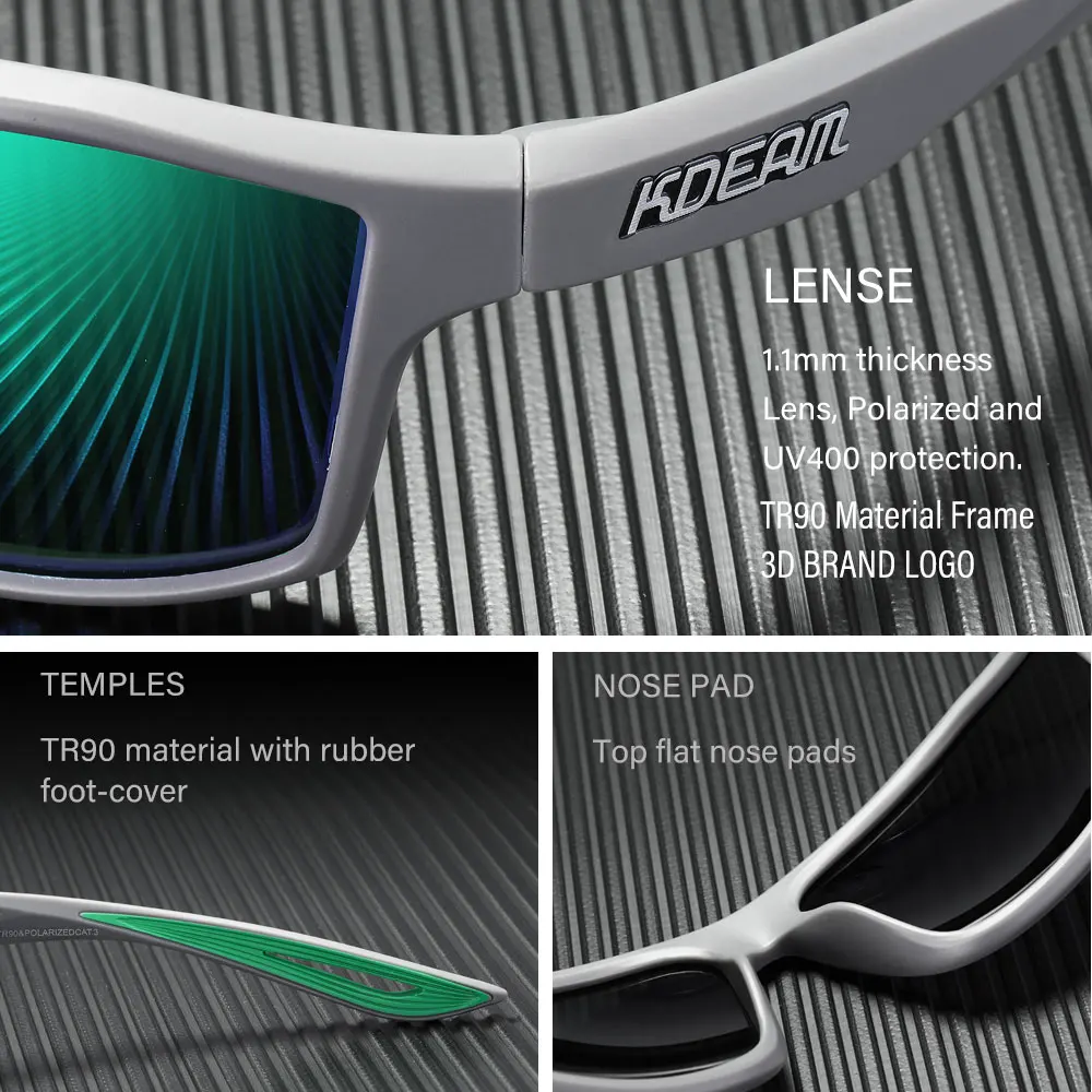 KDEAM Ultra Lightweight Polarized Sunglasses