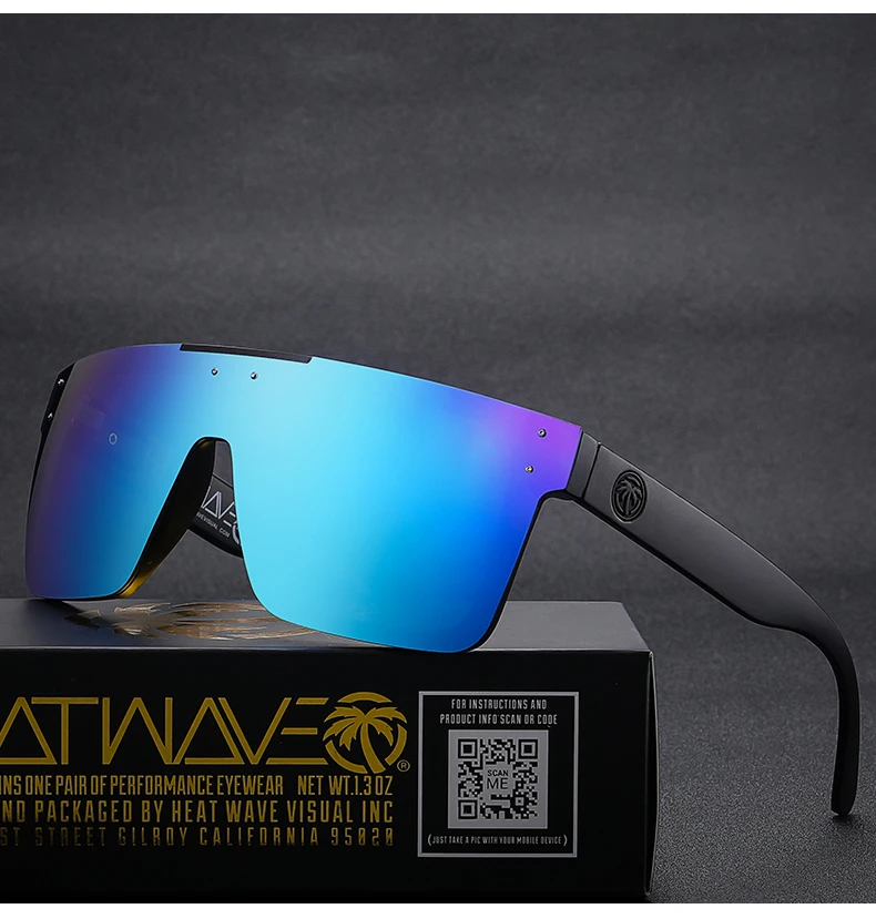 2022 One Piece Square Rimless Flat Top Sunglasses