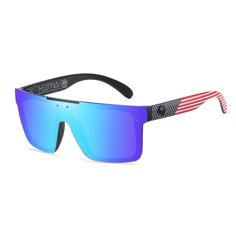 2022 One Piece Square Rimless Flat Top Sunglasses