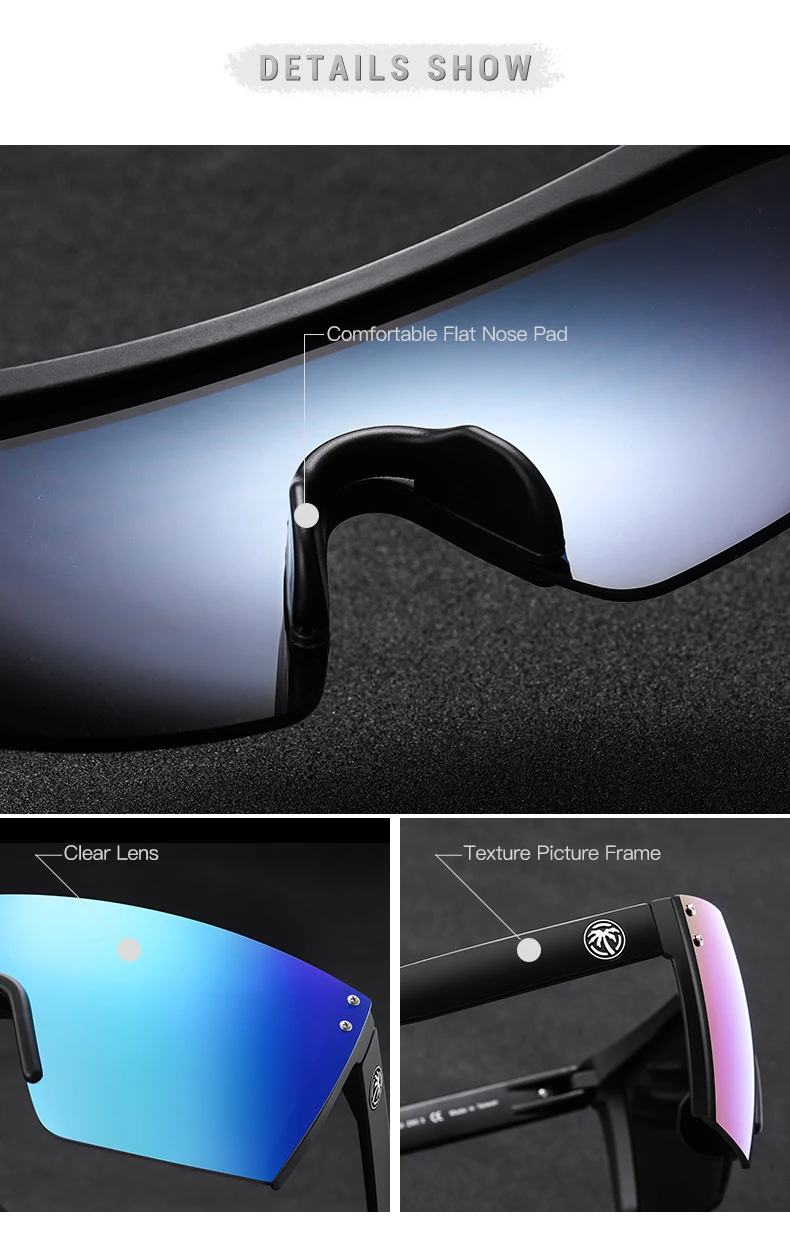 2022 Oversized Flat Top Sunglasses For Men Women