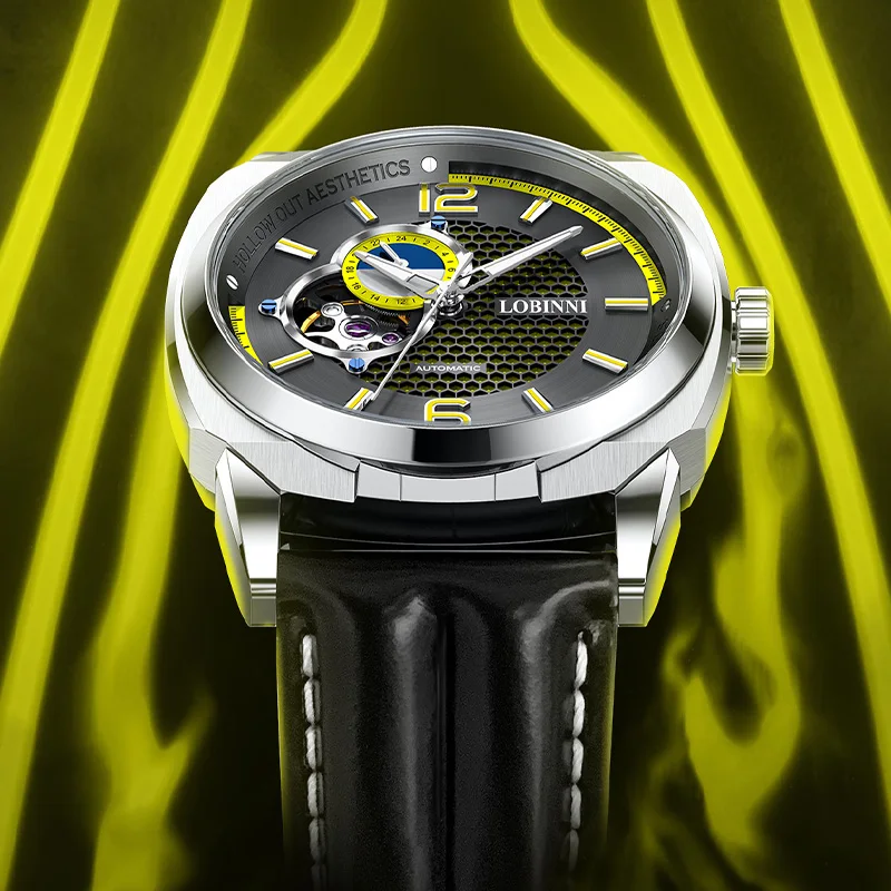 LOBINNI 2022 43mm Square NH39 Mechanical Watch