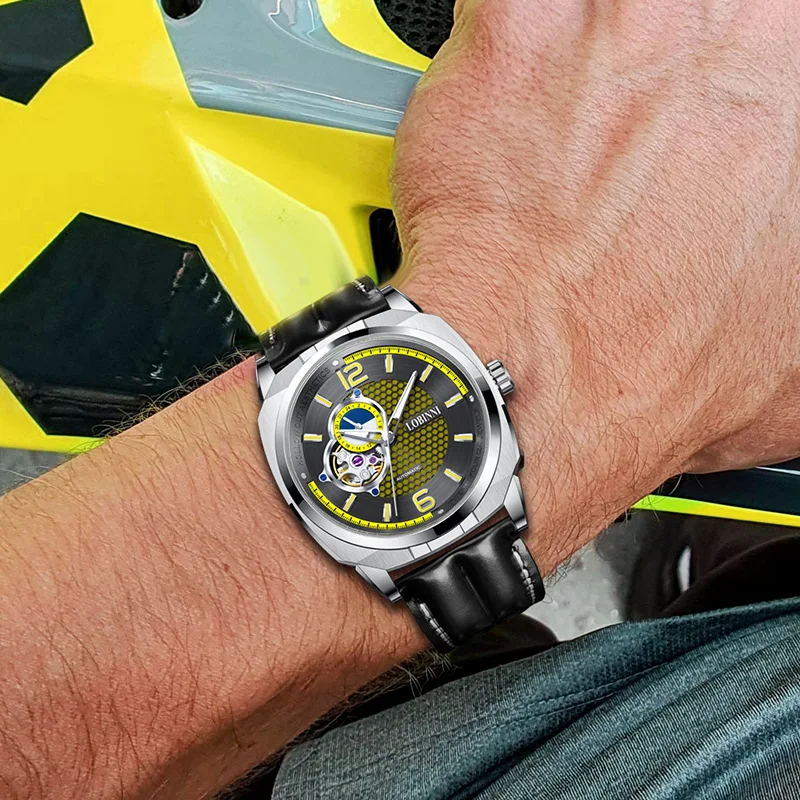 LOBINNI 2022 43mm Square NH39 Mechanical Watch