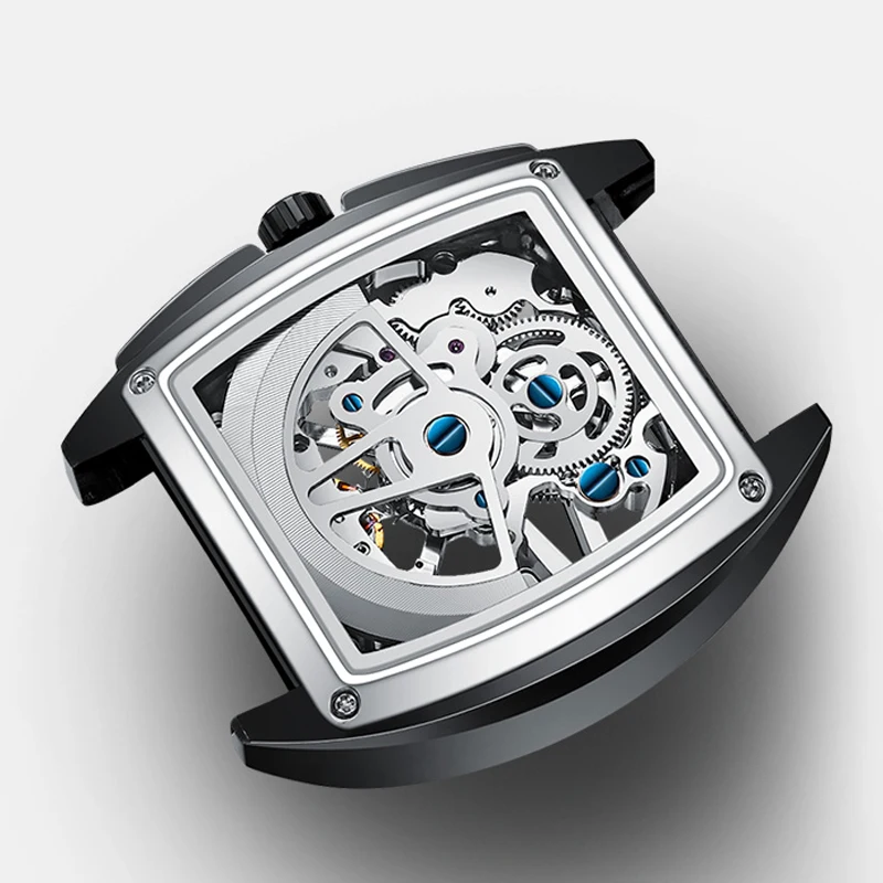 GUANQIN Automatic Square Skeleton Watch