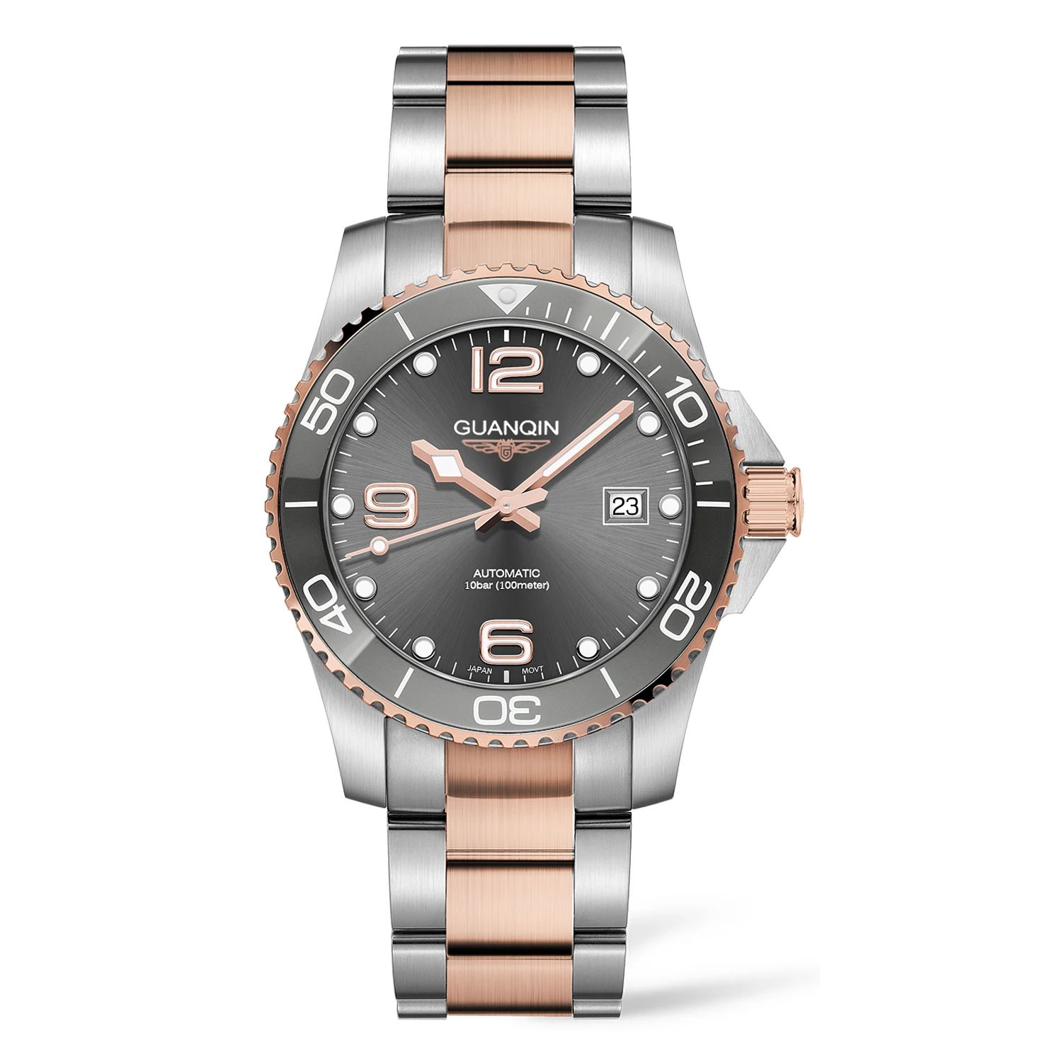 GUANQIN Mens Mechanical Watch NH35 GJ16155
