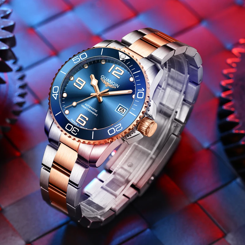 GUANQIN Mens Mechanical Watch NH35 GJ16155