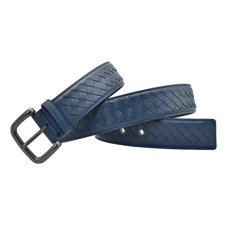 Western Men's Genuine Leather Braided Belt