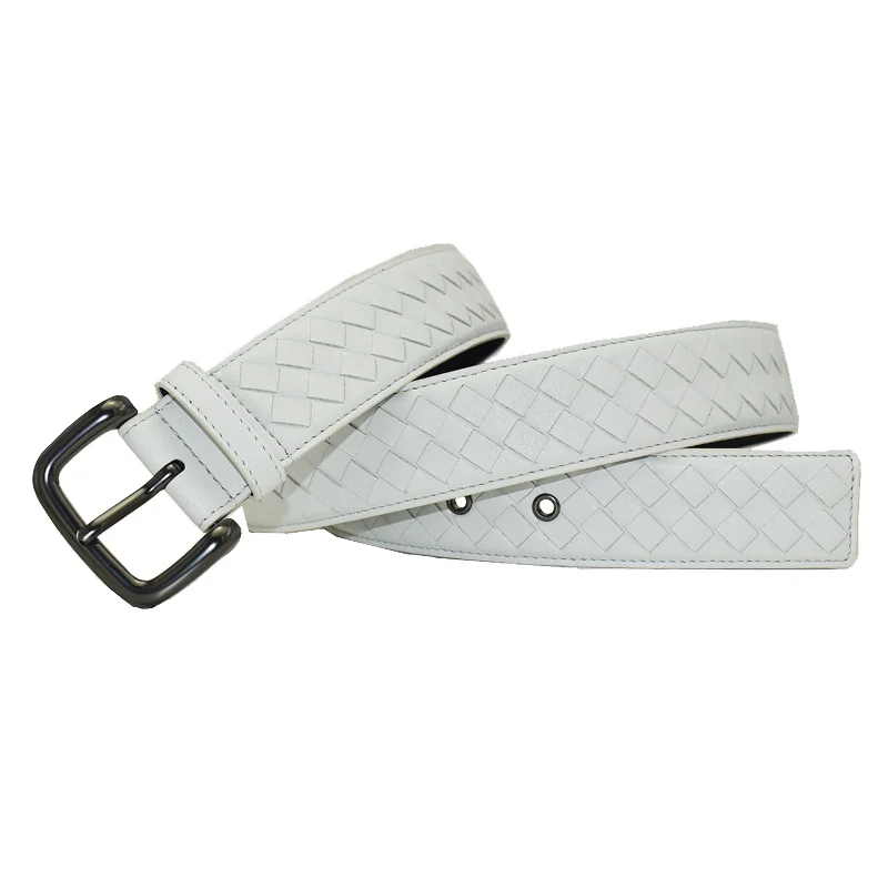 Western Men's Genuine Leather Braided Belt
