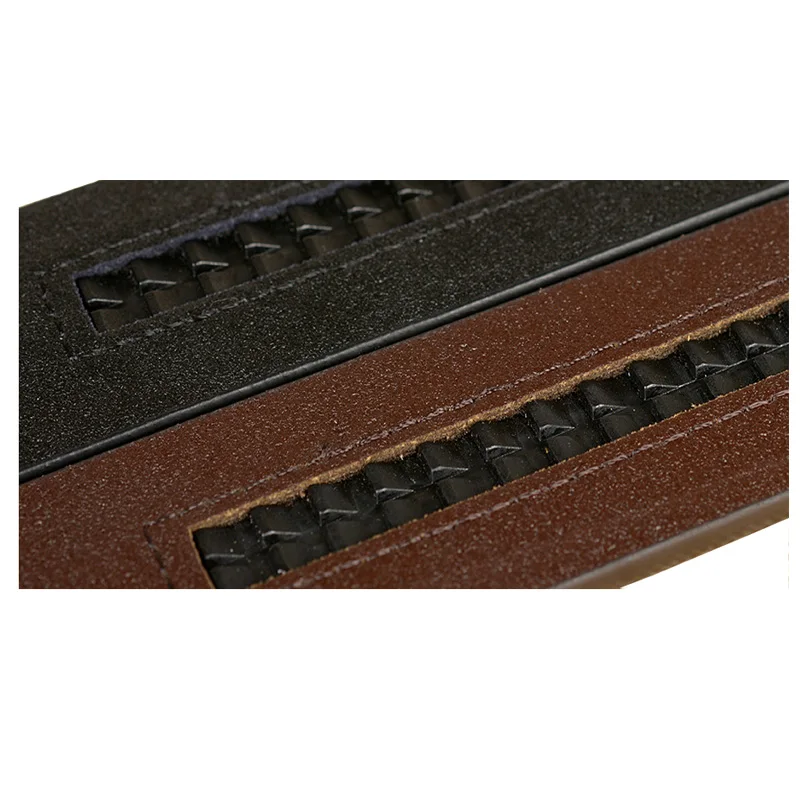 Western Snake Buckle Leather Automatic Belt